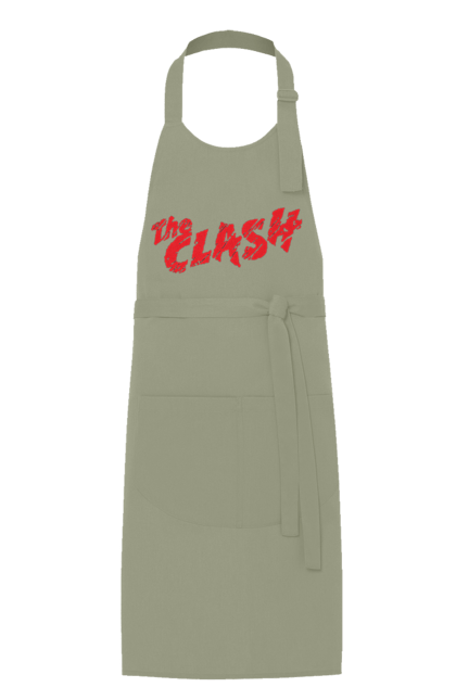 Apron with prints The Clash. Clash, dub, group, music, punk, punk rock, reggae, rock, rock`n`roll. 2070702