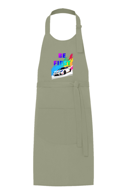 Фартух з принтом "Гонка". Автомобільний, гонка, спортивна машина, спортивний автомобіль. 2070702