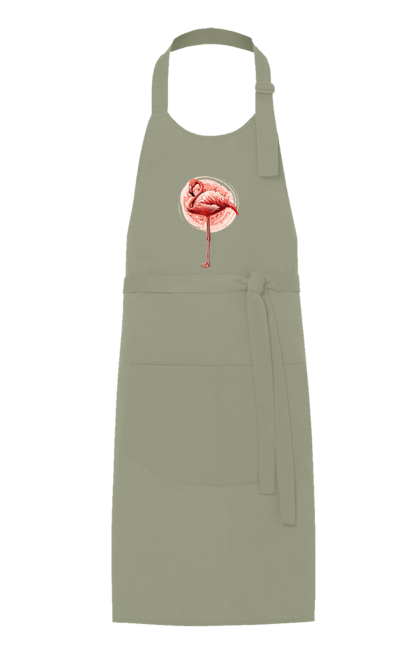 Фартух з принтом "Фламінго Арт". Рожеве фламінго, тварина, фламінго. 2070702