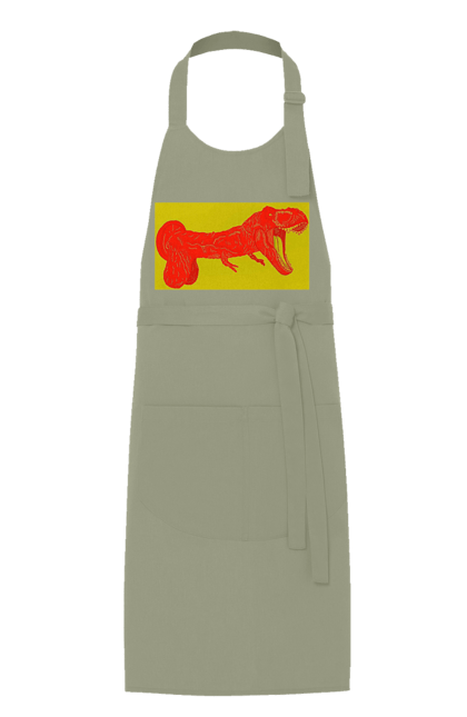 Фартух з принтом "Член Динозавр". Динозавр, писюн, член. 2070702