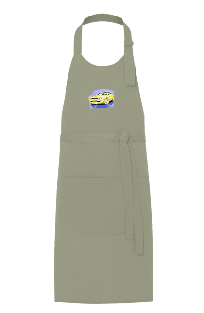 Фартух з принтом "Український спорткар". Додж челенджер, машина, машини арт, потужність, спортивне авто, спорткар, українське авто, швидкість. 2070702