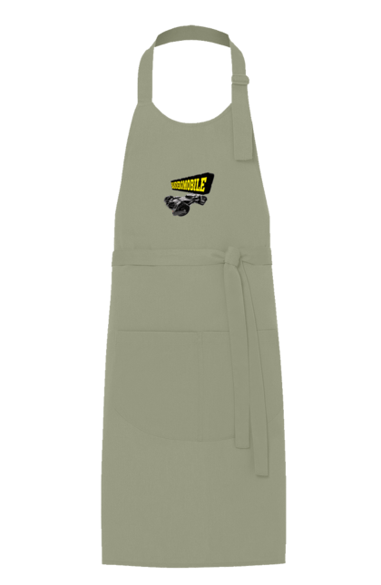 Фартух з принтом "Бандеромобіль". Авто, авто бандери, автомобіль, бандеромобіль, бетмен, бетмобіль, військове авто, супер машина. 2070702