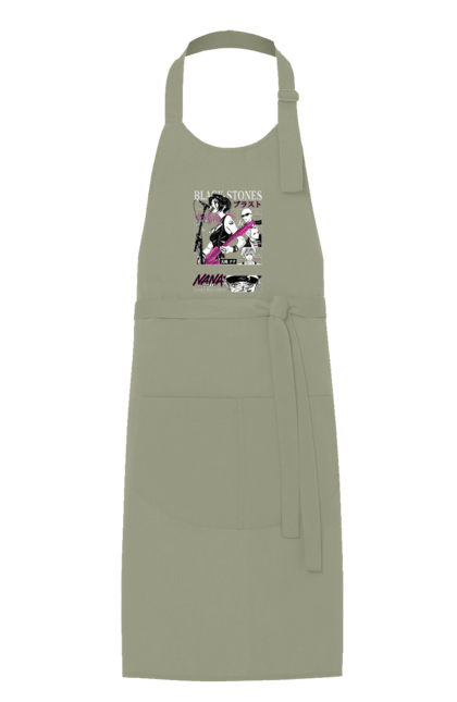 Apron with prints Nana Nana Osaki. Anime, black stones, blast, manga, music, musical group, nana, nana osaki, singer. 2070702