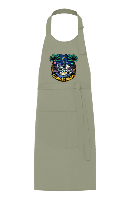 Фартух з принтом "Літній Паті З Космонавтом". Космонавт, космос, літо. 2070702