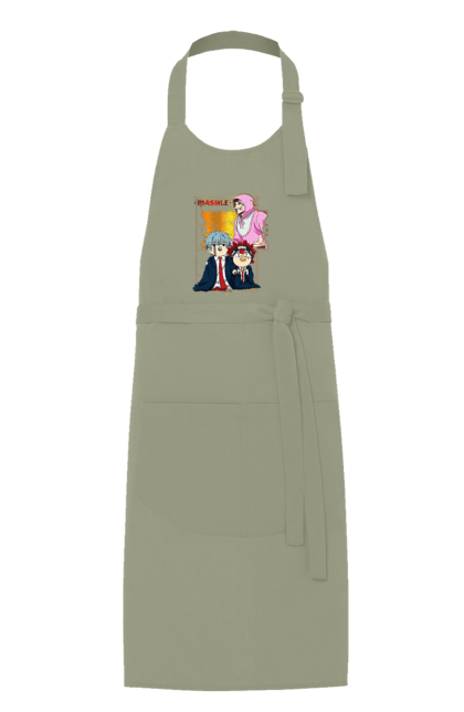 Apron with prints Magic and Muscles. Adventure, anime, comedy, magic and muscles, manga. 2070702