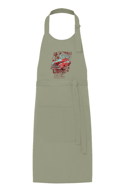 Фартух з принтом "Куба, Машина". Куба, машина, ретро. 2070702