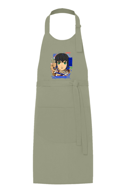 Apron with prints Demon Slayer Inosuke. Anime, demon slayer, inosuke, inosuke hashibira, kimetsu no yaiba, manga. 2070702