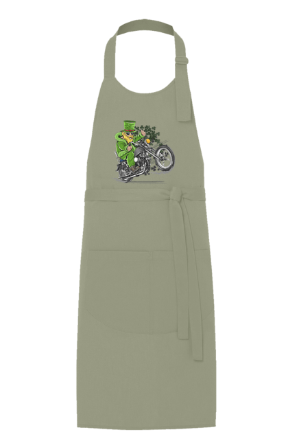 Фартух з принтом "Патрік На Мотоциклі". Мотоцикл, патрик, свято. 2070702