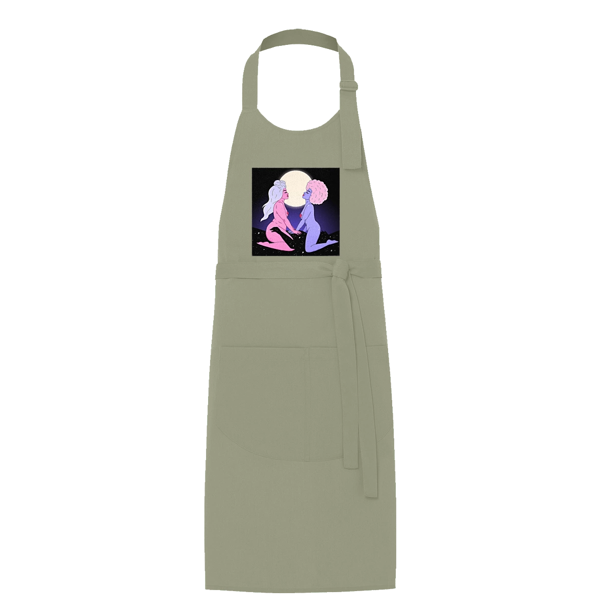 Two Aliens And The Moon