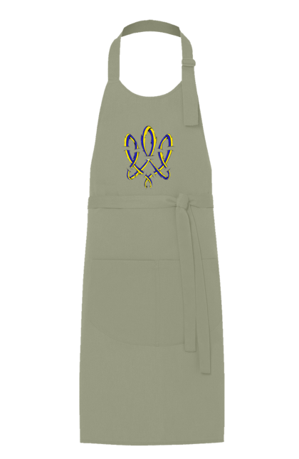 Фартук с принтом Трезубец Украины герб. Герб, свобода, символ украины, трезубец, трезубец украины, трезубец украины герб, украина, украинская символика. 2070702