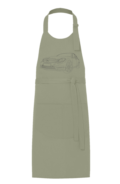 Фартух з принтом "авто мерседес". Авто, машина, мерседес. 2070702