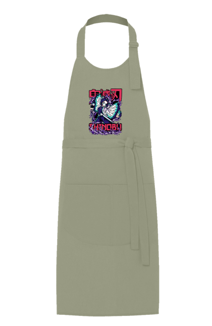 Apron with prints Demon Slayer Shinobu. Anime, demon slayer, kimetsu no yaiba, manga, serial, shinobu. 2070702