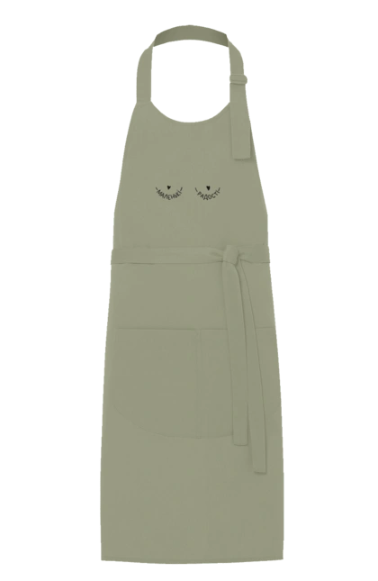 Apron with prints Small pleasures. Breast, female breasts, girl, joke, joy, little joys, small tits. 2070702