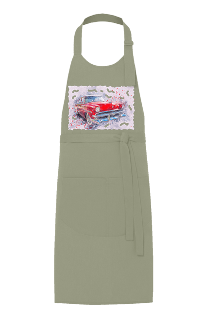 Фартух з принтом "Автомобільний газ". Gaz, автомобиль, автомобільний газ, дорога, колесо, перемога. 2070702