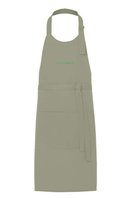 Фартух з принтом "Без коментарів". Angular, c, css, html, it, javascript, jquery, php, python, react, svelt, vue, айтишник, айті, гумор, код, кодувати, прогер, програміст, програмісти, ти ж, ти ж програміст, тиж програміст. 2070702