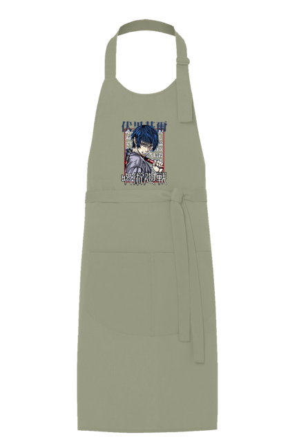 Apron with prints Jujutsu Kaisen Toji. Anime, dark fantasy, jujutsu kaisen, magic battle, manga, mystic, toji, toji fushiguro. 2070702