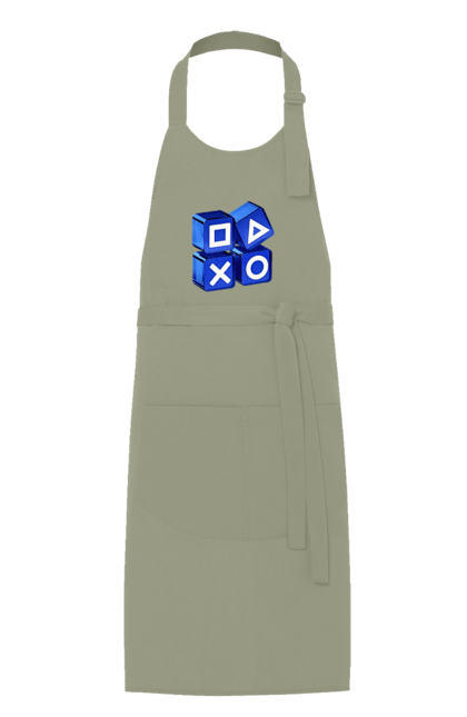 Фартух з принтом "Геймпад". Playstation, sony, геймпад, гра, джостик. 2070702