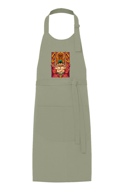 Apron with prints One Piece Zoro. Anime, manga, one piece, roronoa zoro, straw hat pirates, swordsman, zoro. 2070702