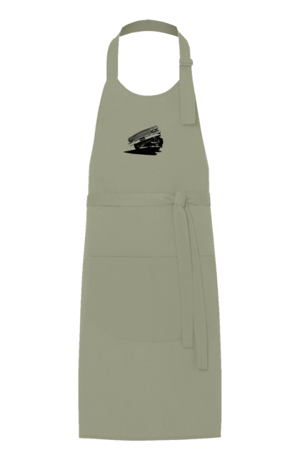 Фартух з принтом "Автомобіль". Автомобіль, імпала, класика, лоурайдер, шевроле. 2070702