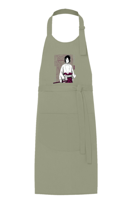 Apron with prints Naruto Sasuke Uchiha. Anime, manga, naruto, sasuke, sasuke uchiha, team 7, team number 7, uchiha. 2070702