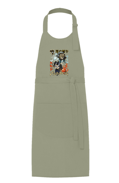 Apron with prints Black Clover Magna Swing and Luck Voltia. Anime, black clover, luck voltia, magna swing, manga, wizard king. 2070702