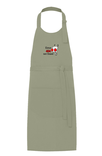 Фартух з принтом "Помилка не знайдена". Angular, c, css, html, it, javascript, jquery, php, python, react, svelt, vue, айтишник, айті, гумор, код, кодувати, прогер, програміст, програмісти, ти ж, ти ж програміст, тиж програміст. 2070702