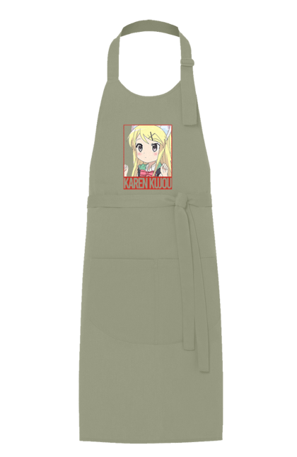 Apron with prints Kiniro Mosaic Karen Kujo. Anime, gold mosaic, karen, karen kujo, kiniro mosaic, kinmoza, manga. 2070702