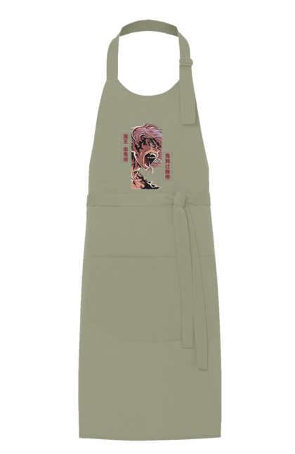 Apron with prints Demon Slayer Muzan. Anime, demon slayer, eternal paradise faith, kimetsu no yaiba, manga, muzan, twelve kizuki, upper rank six. 2070702