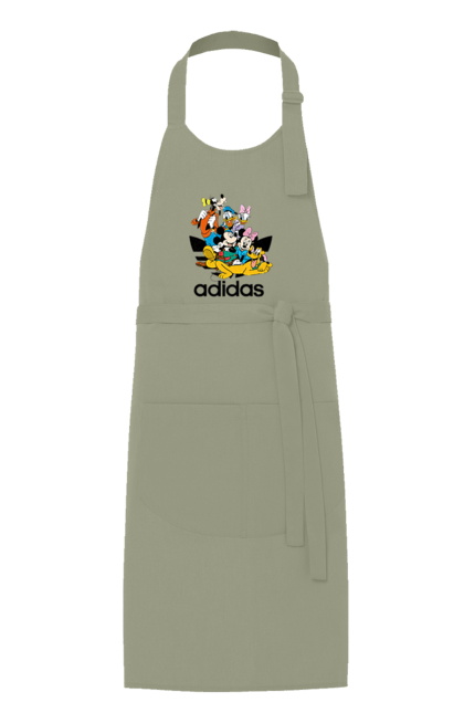 Фартух з принтом "Adidas Міккі Маус". Adidas, mickey mouse, адідас, дісней, міккі, міккі маус, мультфільм. 2070702