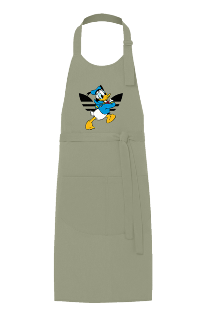 Фартук с принтом Adidas Дональд Дак. Adidas, daisy duck, donald duck, адидас, дейзи дак, дональд дак, мультсериал, мультфильм. 2070702