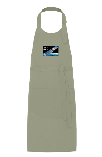 Apron with prints Comsos for donations. Army assistance, back, cards, companion for donations, fiction, russian cunt, space, war, win. 2070702