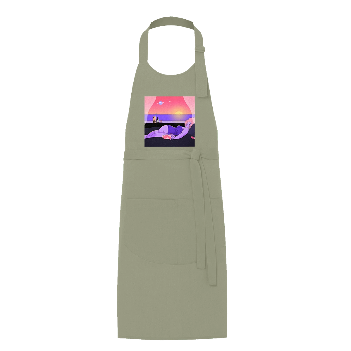 Purple Girl On Vacation