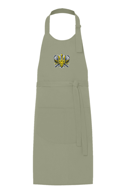 Фартук с принтом Символика украины. Герб, патриотические картинки, символика, трезубец, украина. 2070702