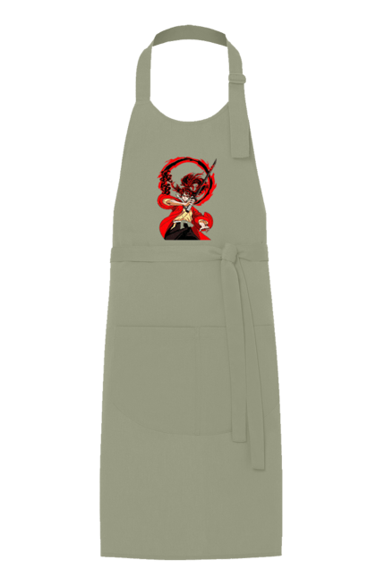 Apron with prints Demon Slayer Yoriichi Tsugikuni. Anime, demon slayer, manga, tsugikuni, yoriichi, yoriichi tsugikuni. 2070702