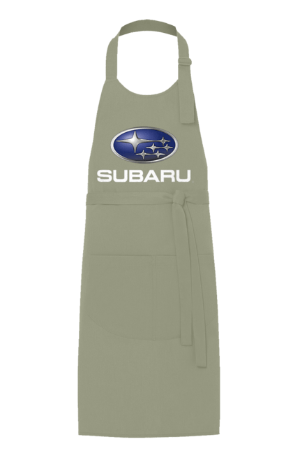 Apron with prints Subaru 2 Wh. Auto, logotype, subaru. 2070702