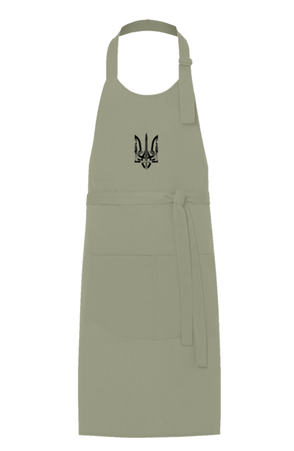 Фартух з принтом "Герб України". Аграрії, арестович, війна, все, герб україни, герої, зелений, зупиніть війну, иди нахуй, кім, мир, мрія, ні війні, орда, орки, примара києва, птн пнх, путін хуйло, російський військовий корабель, слава україні, україна, чорнобаївка. 2070702