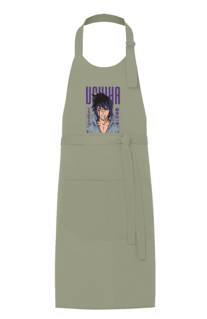 Apron with prints Naruto Sasuke Uchiha. Anime, manga, naruto, sasuke, sasuke uchiha, team 7, team number 7, uchiha. 2070702