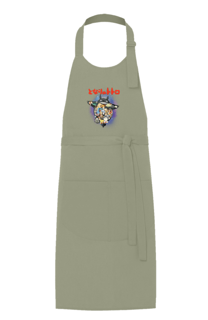 Apron with prints Totoro. Adventures, anime, comedy drama, fantasy, film, my neighbor totoro, tv series. 2070702