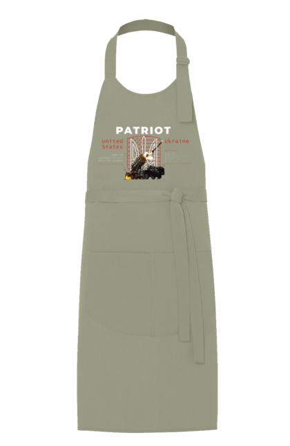 Фартух з принтом "Patriot". Caesar, himars, patriot, залужний, зброя. 2070702