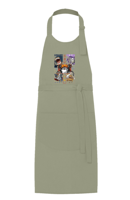 Apron with prints One Piece Gorosei. Adventures, anime, fantasy, five elders, gorosei, light novel, manga, one piece, tv series. 2070702