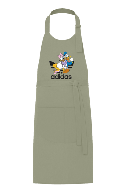 Фартук с принтом Adidas Дональд Дак. Adidas, daisy duck, donald duck, адидас, дейзи дак, дональд дак, мультсериал, мультфильм. 2070702