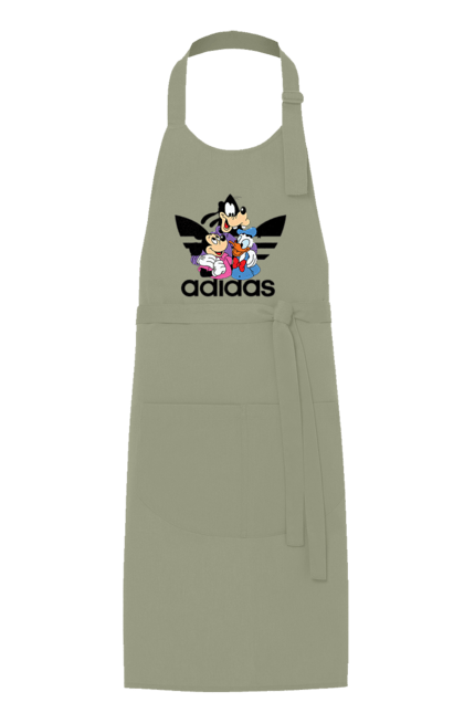 Фартух з принтом "Adidas Міккі Маус". Adidas, mickey mouse, адідас, дісней, міккі, міккі маус, мультфільм. 2070702