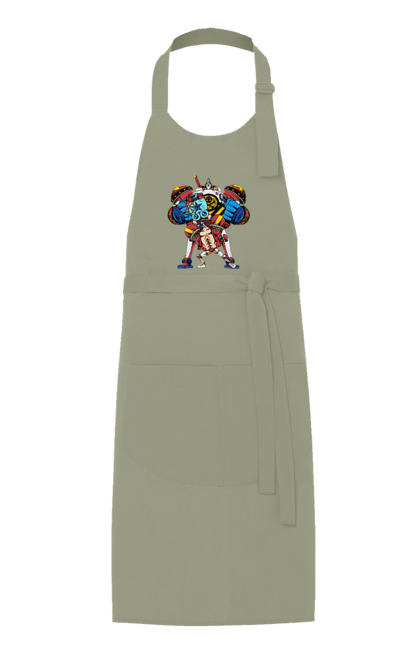 Apron with prints One Piece Franky. Anime, franky, iron man, manga, one piece, straw hat pirates. 2070702