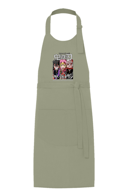 Apron with prints Demon Slayer Obanai Mitsuri Tengen. Anime, demon slayer, iguro, kimetsu no yaiba, manga, mitsuri, obanai, tengen. 2070702