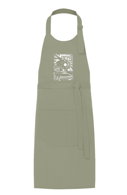 Фартук с принтом 80 Е, Машина И Музыка. 80, 80е, машина, музыка. 2070702