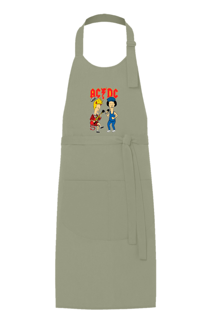 Apron with prints AC/DC. Ac dc, acd, blues rock, group, hard rock, music, rock n roll. 2070702