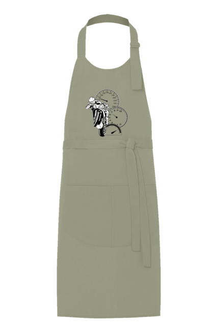 Фартух з принтом "Мотоцикл Швидкість Чорний". Мото, мотоцикл, розгін, швидкість. 2070702