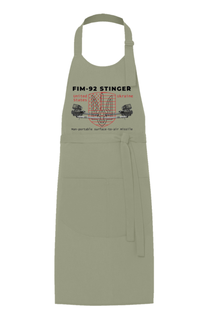 Фартух з принтом "Stinger". F16, nasams, stinger, zuzana, гаубиця, два герби, залужний, сюзанна. 2070702