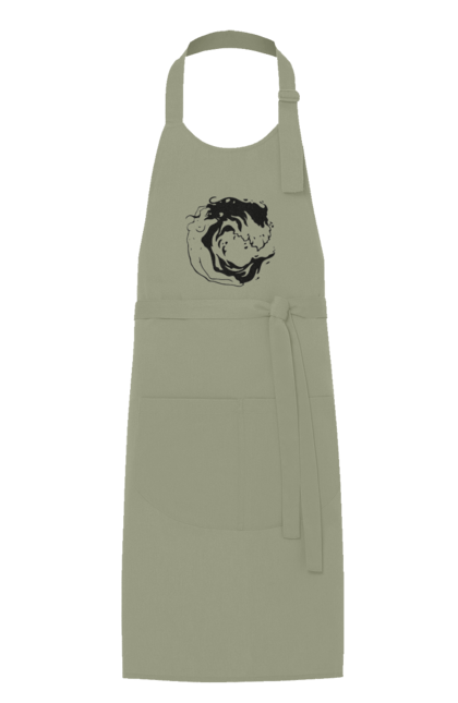Apron with prints Girl wave. Girl, sea, wave. 2070702