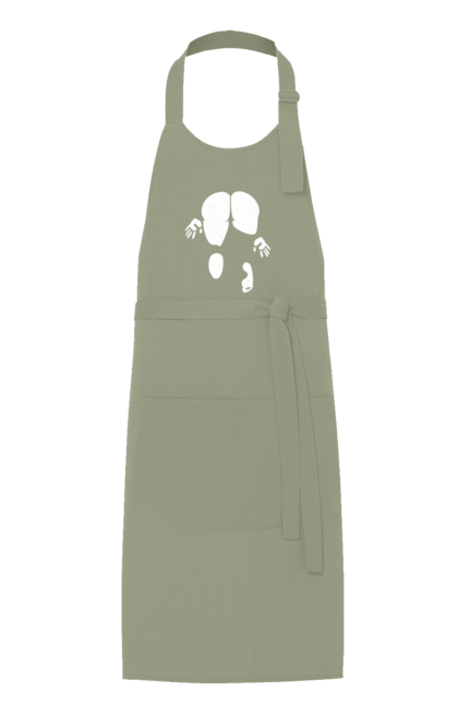 Фартух з принтом "Дівчина вид по заду". Вид з зади, вульгарна, гумор, дівчина, дівчина раком, прикольна. 2070702